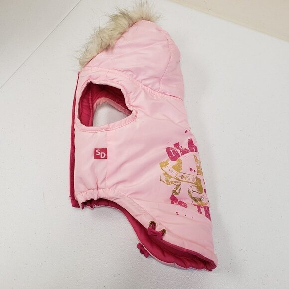 Simply Dog Pink Faux Fur Coat Glamour to the Bone NWOT Size Small - Picture 10 of 10